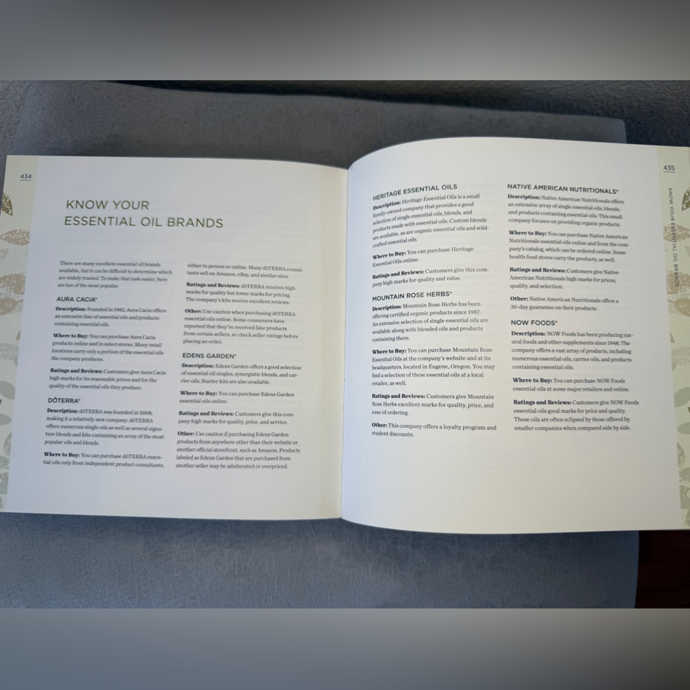 Essential Oils Natural Remedies A-to-Z Book - Picture 12 of 16